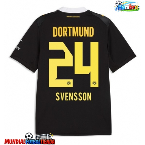 Camiseta Borussia Dortmund Daniel Svensson #24 Segunda Equipación Replica 2026-27 mangas cortas
